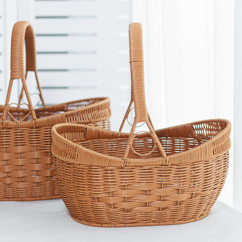 Geflochtener Rattan-Nutzkorb Brehn