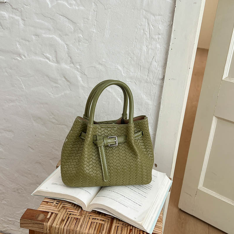 Gewebte Leder Handtasche