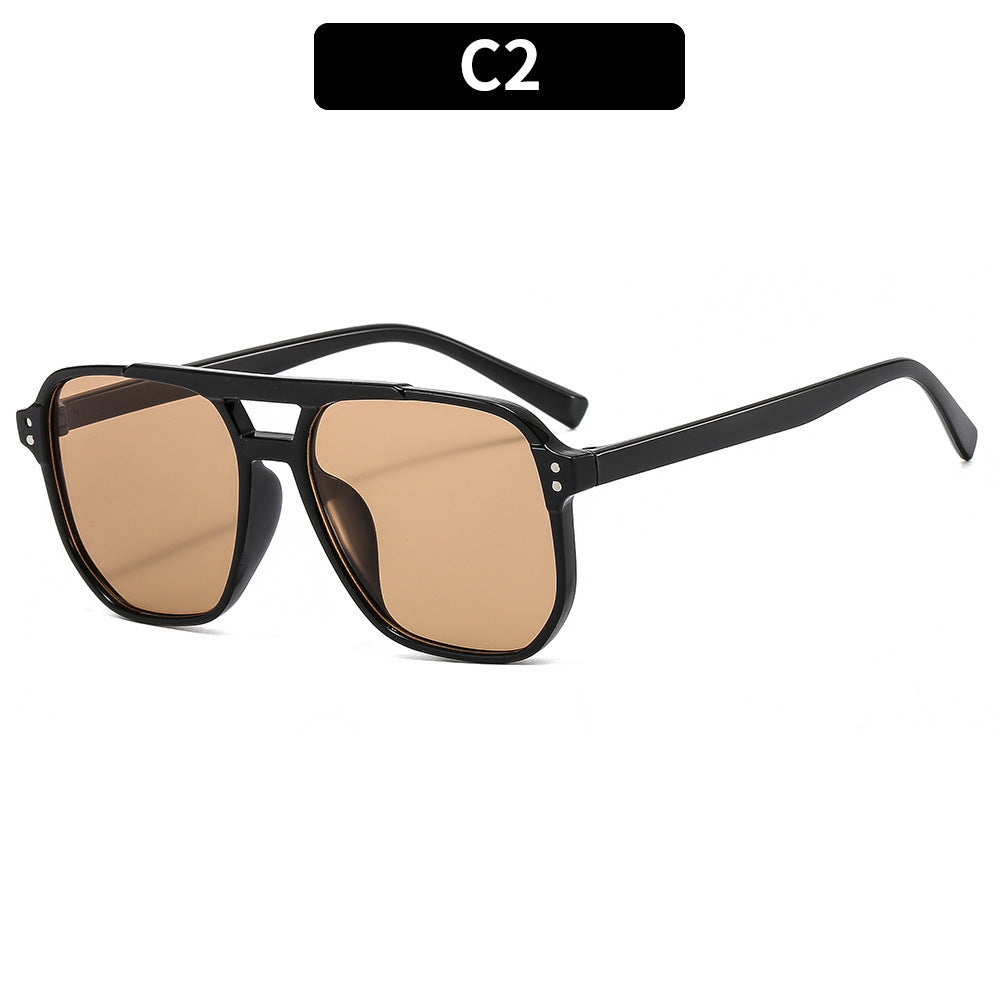Damen Rechteckige Sonnenbrille mit UV-Schutz und polarisierten Gläsern Brehn