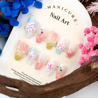Floral Art Press-On Nageldesign Set