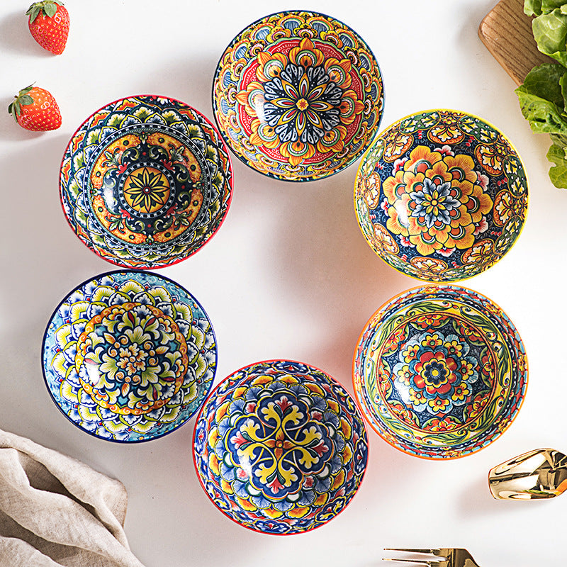 Dekoratives Artisan Abendessen Schalen Set