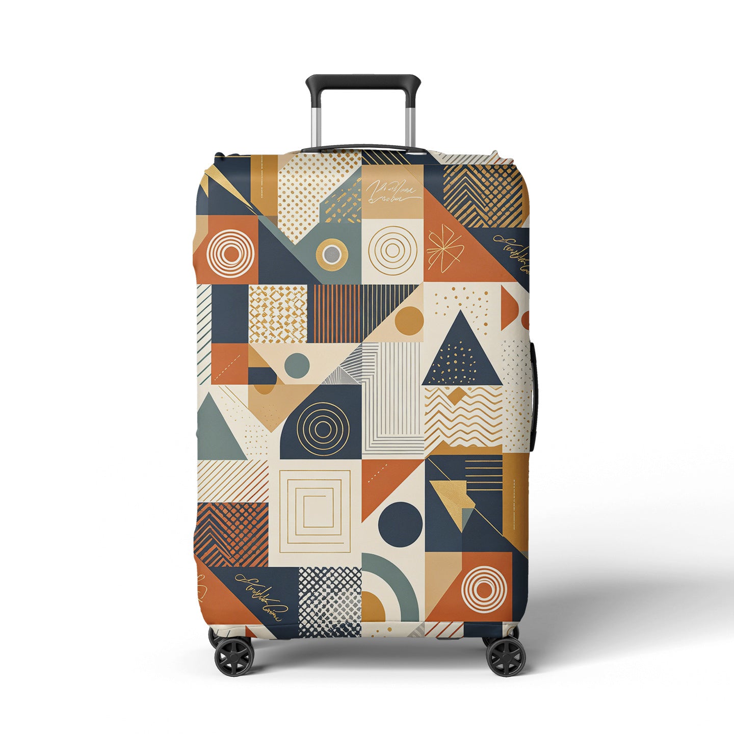 Damen Kofferhülle mit modernem grafischen Design Brehn