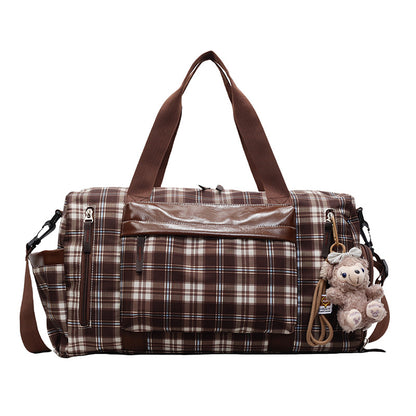 Schickes Karomuster Wochenend-Duffle Brehn