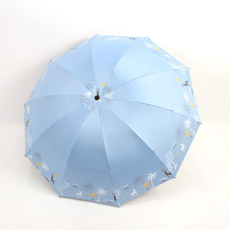 Damen Faltbarer Regenschirm mit tierischem Motiv Brehn
