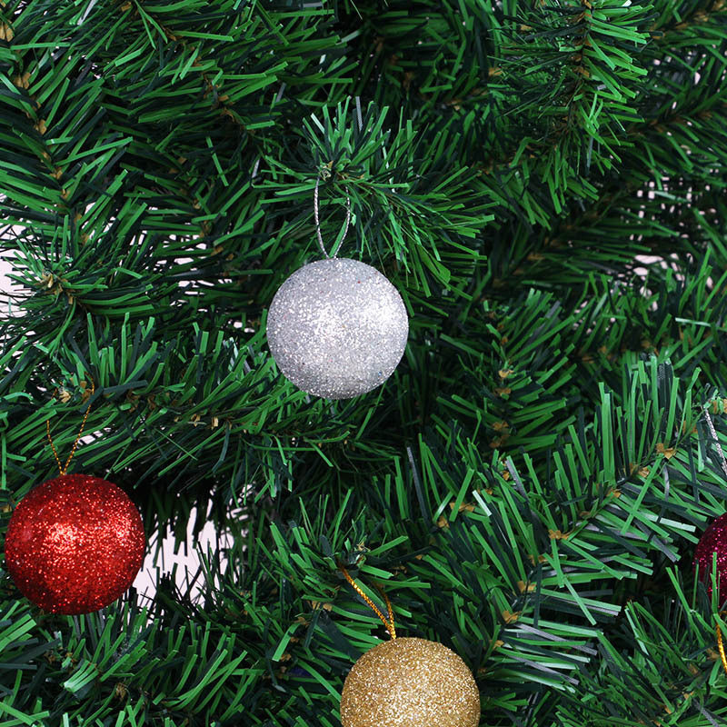 Glänzende Glitzer Weihnachtsbaumkugeln Brehn