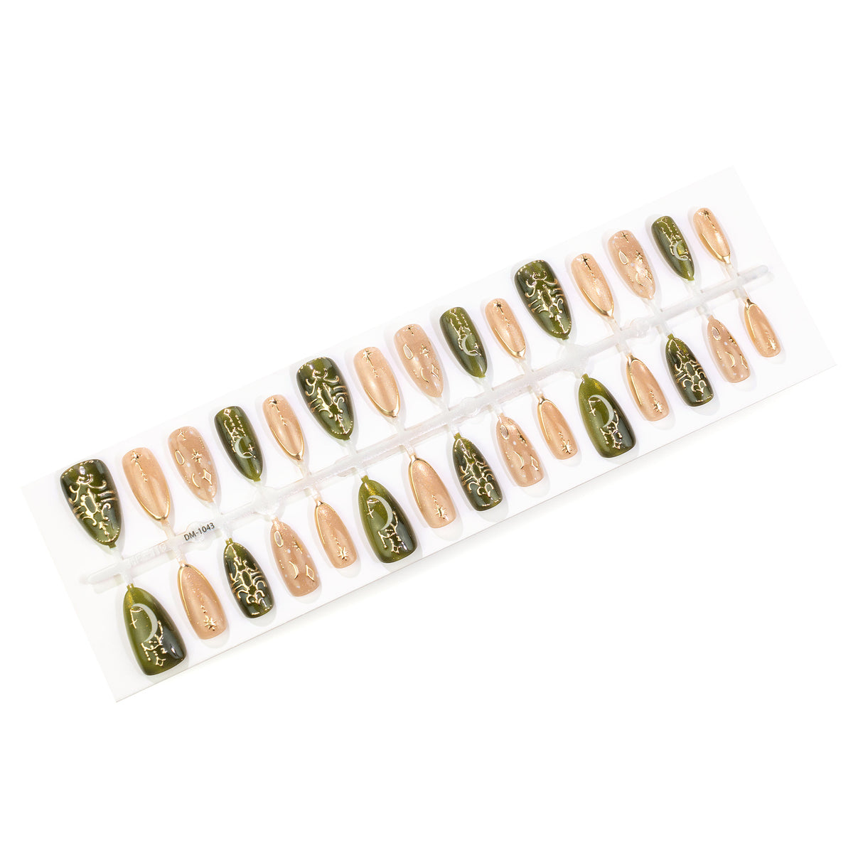 Celestial Themed Press-On Nail Art Set Brehn