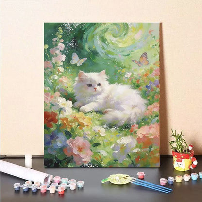 DIY Katzen-Themen Malen Leinwand Kit Brehn