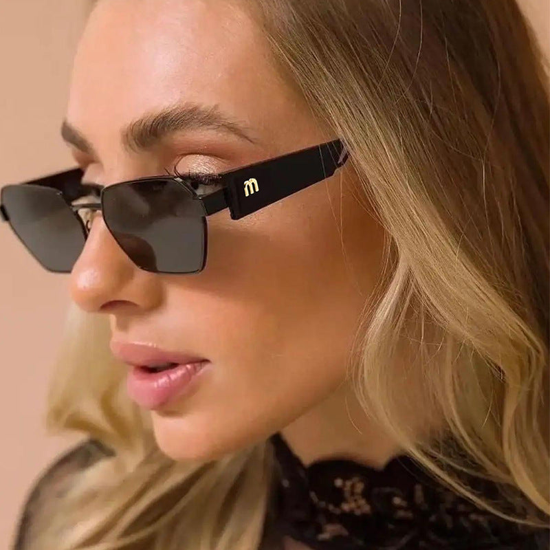 Damen Hexagon Sonnenbrille mit luxuriösen Metallakzenten Brehn