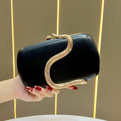 Stylische Schlangen-Detail Abend Clutch