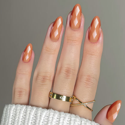 Diamantförmige Glänzende Nail Extensions Brehn