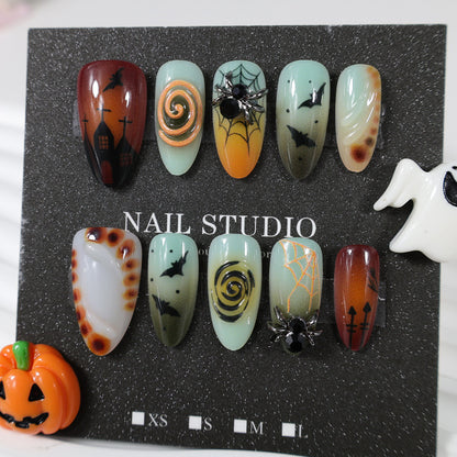 Halloween Kunstnagelset Brehn