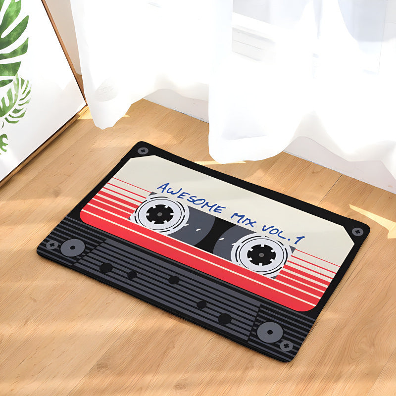 Retro-inspirierte Kassette Teppichmatte