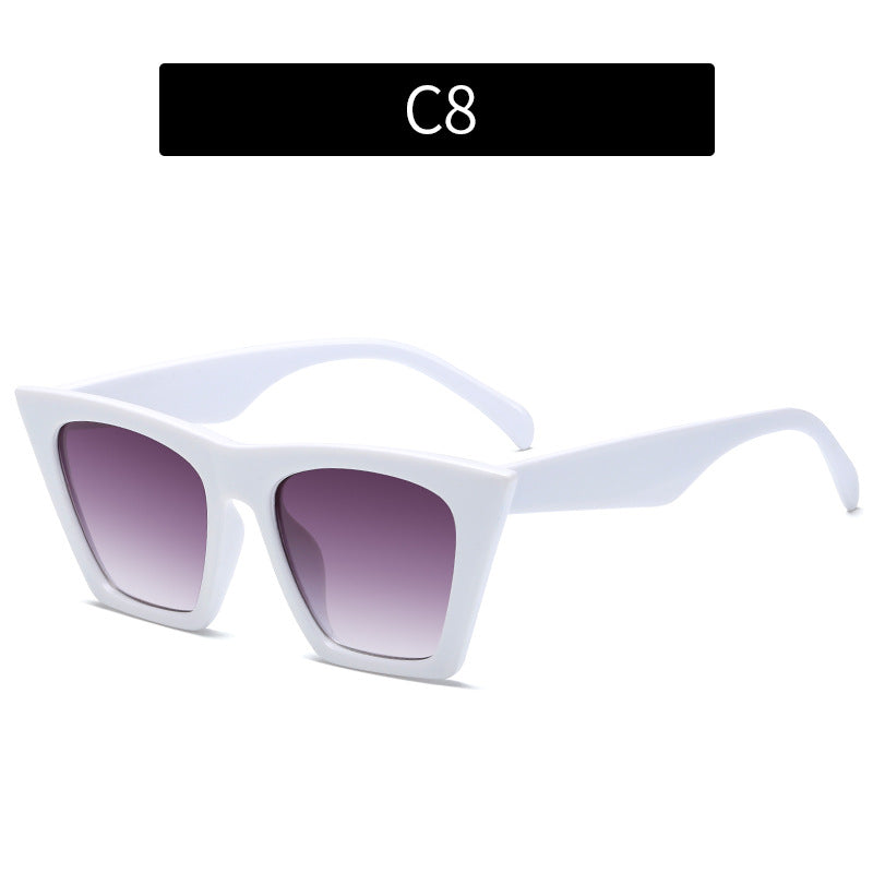 Einzigartige geometrische übergroße Sonnenbrille