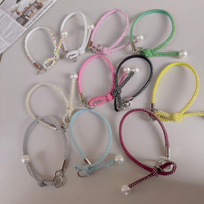 Elegante geknotte Perlenarmband-Band Brehn