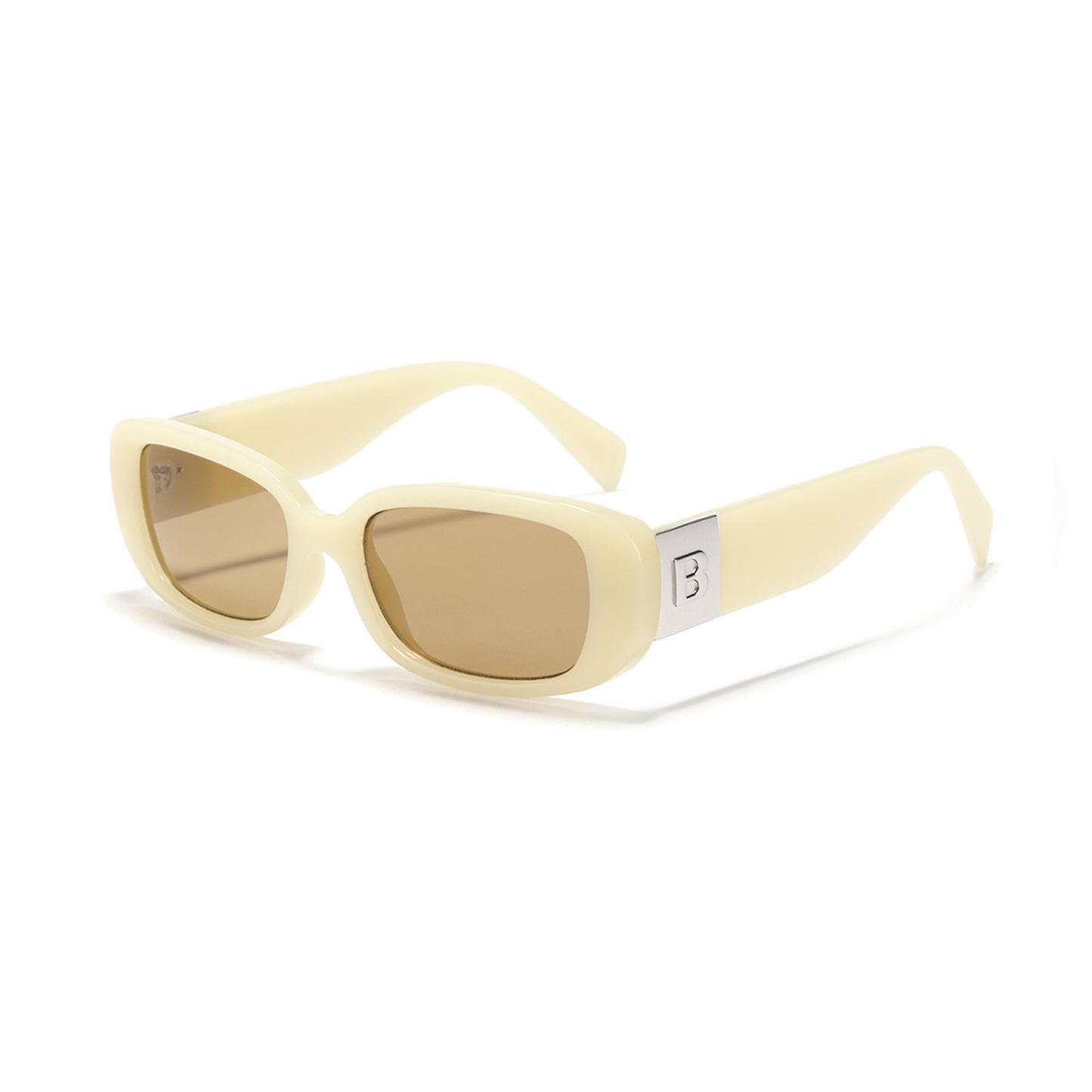 Damen trendige Sonnenbrille mit modischem Klarglasrahmen und UV-Schutz Brehn