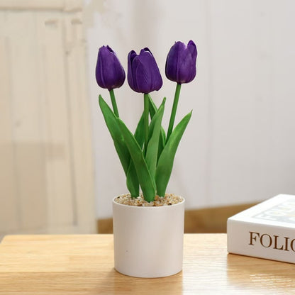 Realistisches Tulpenblumenarrangement