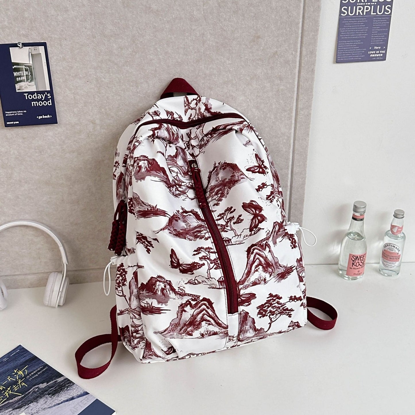 Künstlerischer Landschaftsprint Rucksack