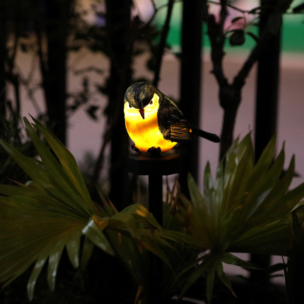 Realistischer Solar-Vogel-Gartenstecker Mit Bewegungssensor Und Wetterfestem Design Brehn