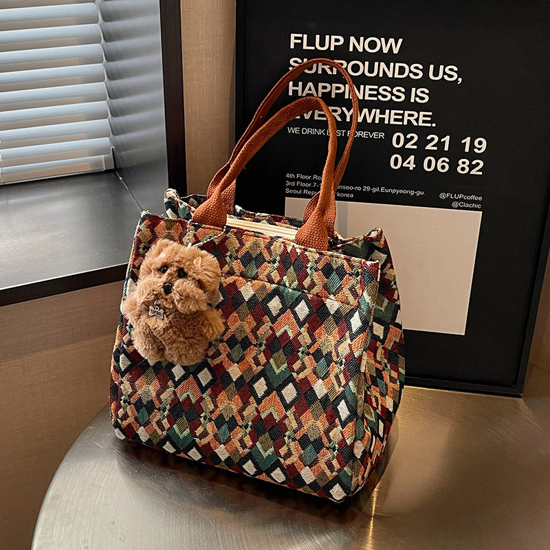 Lustige gemusterte Tote-Tasche