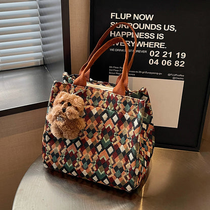 Lustige gemusterte Tote-Tasche