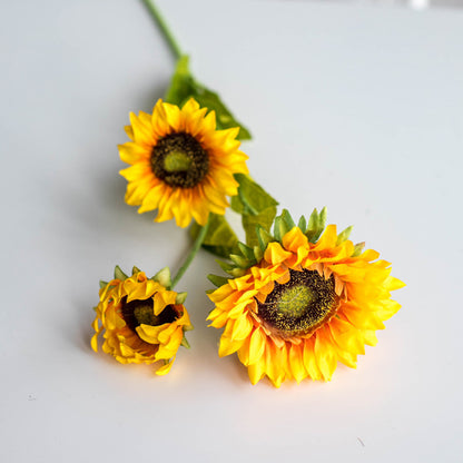 Lebensechter Sonnenblumen Dekorativer Stiel