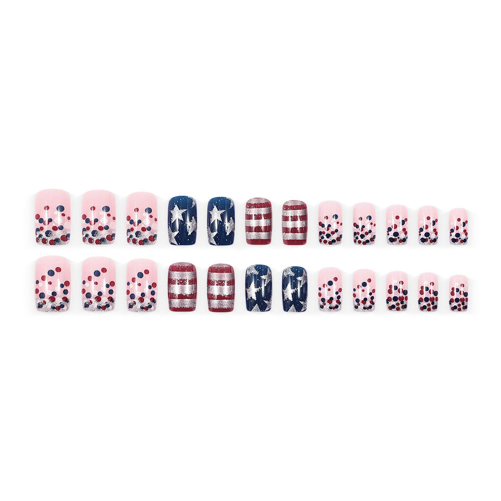 Kunstnägel mit Patriotischem Motiv Brehn