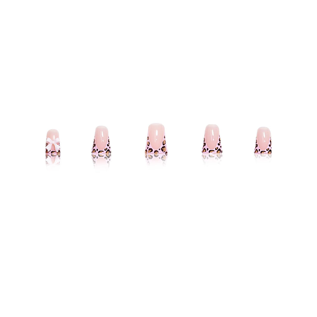 Trendige Tierprint Press-On Nagelset Brehn