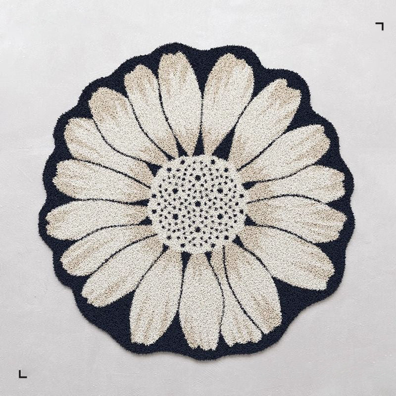 Blumenförmiger Teppich 1789754099