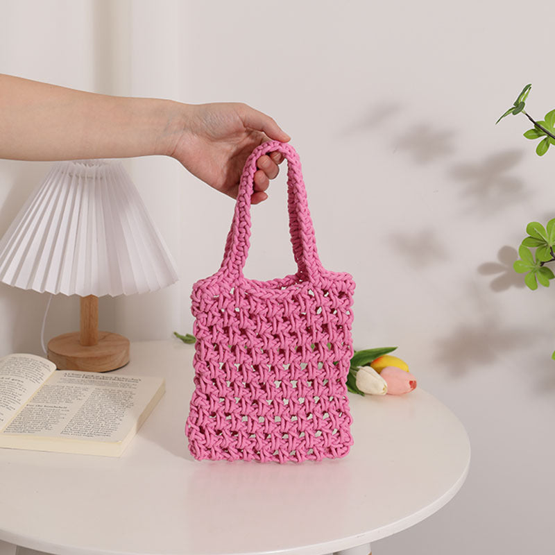 Damen Stilvolle geflochtene Handtasche Brehn
