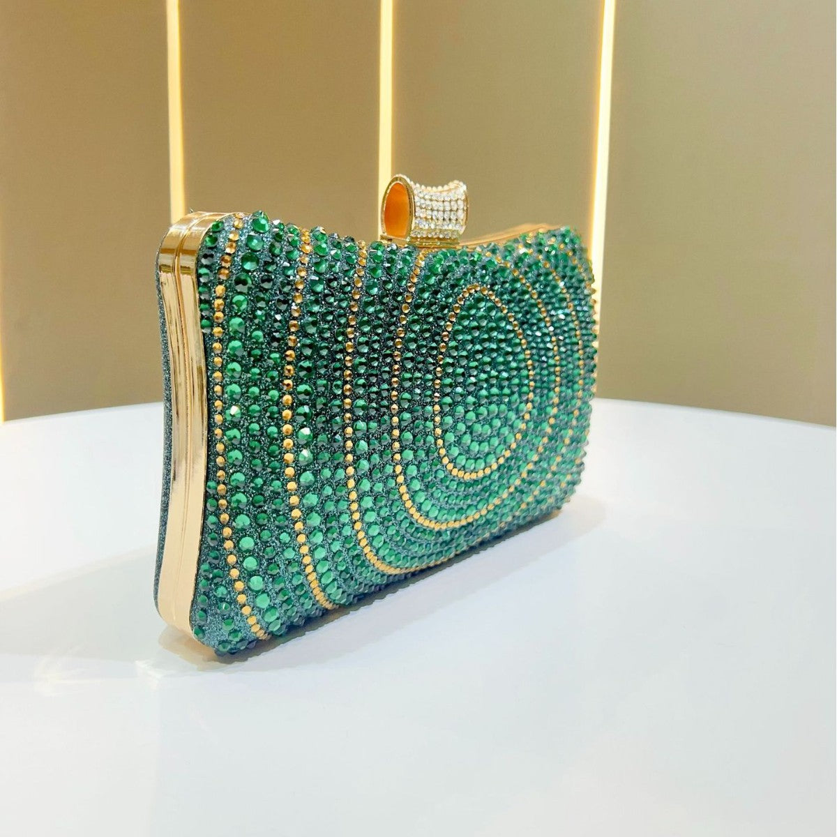 Glitzernde Strass Abend-Clutch