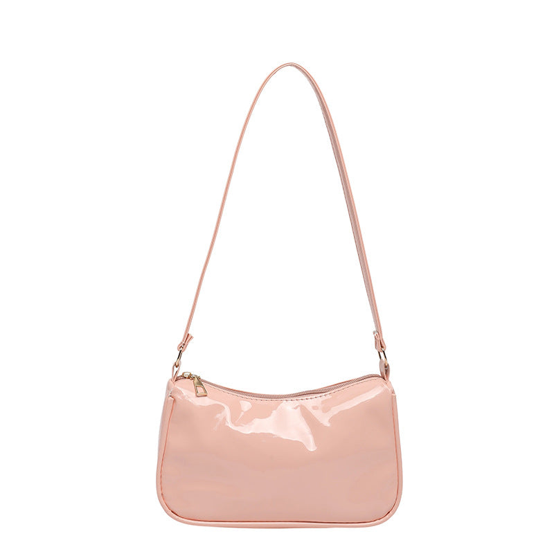 WoGlossy Texturiertes Handheld Crossbody Bag Brehn