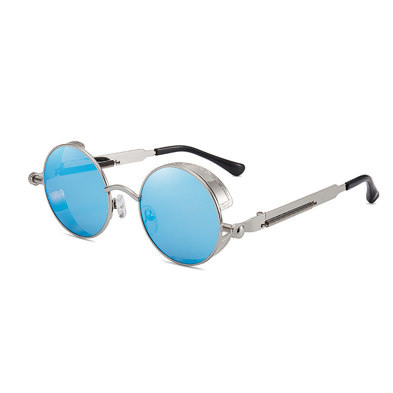 Damen Retro-inspirierte runde Sonnenbrille mit speziellen Gläsern Brehn