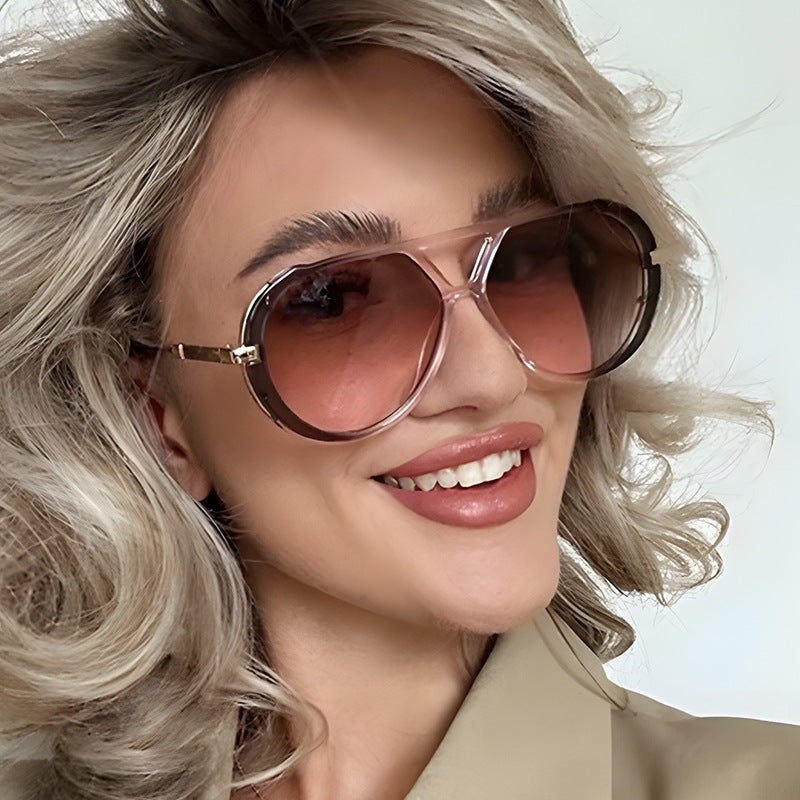 Damen modische Sonnenbrille im eleganten Pilotenstil Brehn