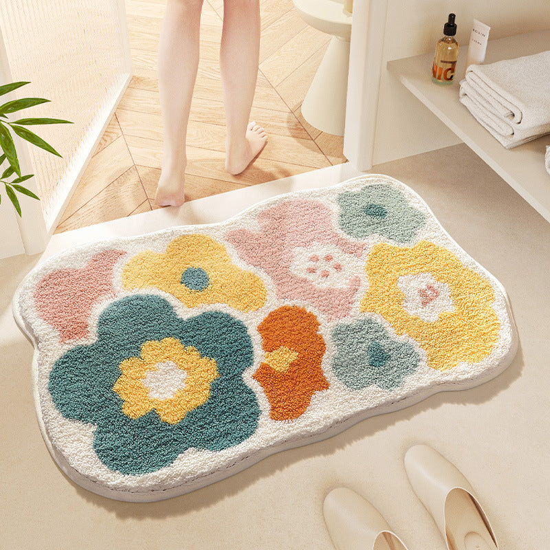Vintage Floral Badematte Brehn