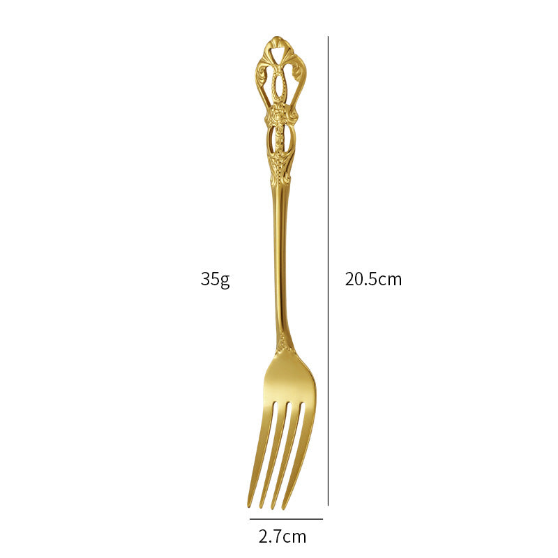 Elegante und Kunstvoll Gestaltete Salatgabel Brehn