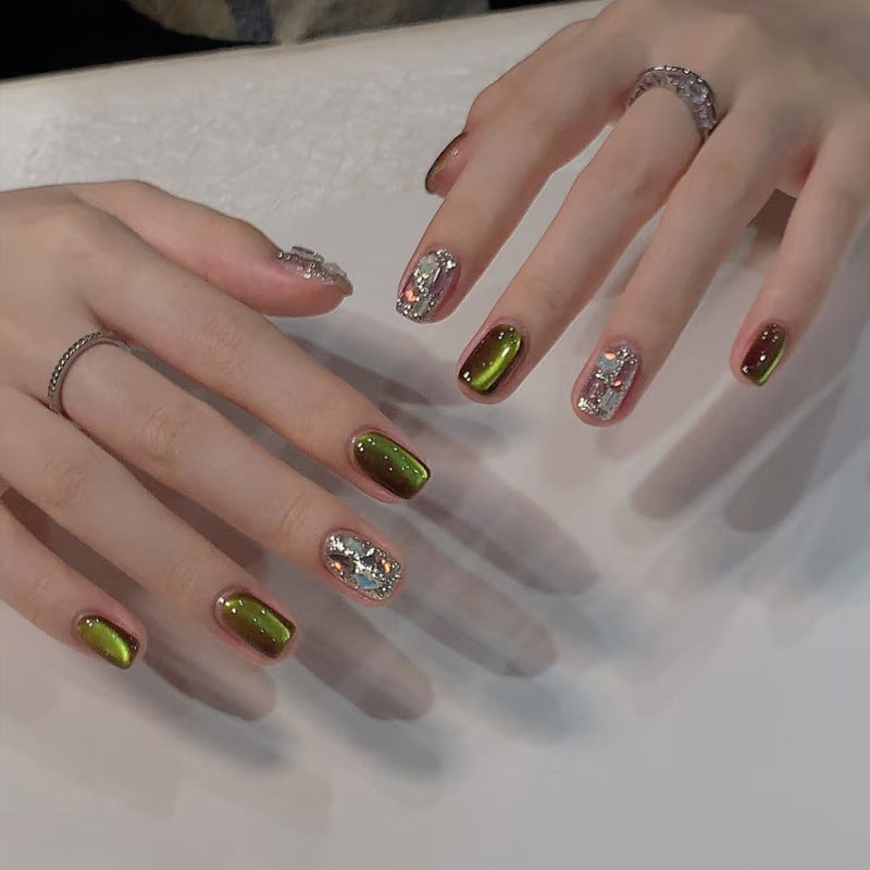Premium Glittery Press-On Nail Set Brehn