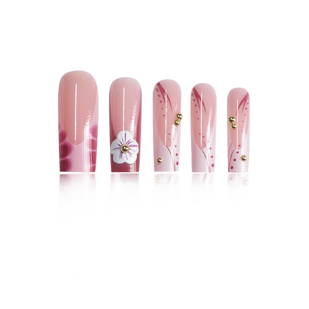 3D Floral Nail Art Enhancements Brehn