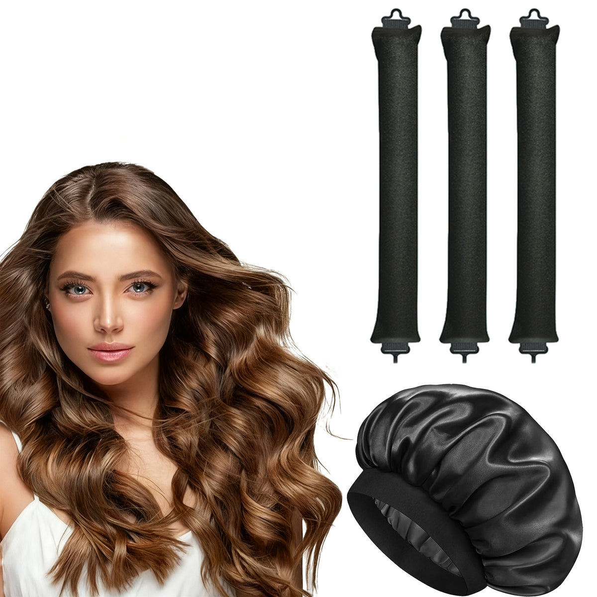 Hitzefreie Lockenstab-Set