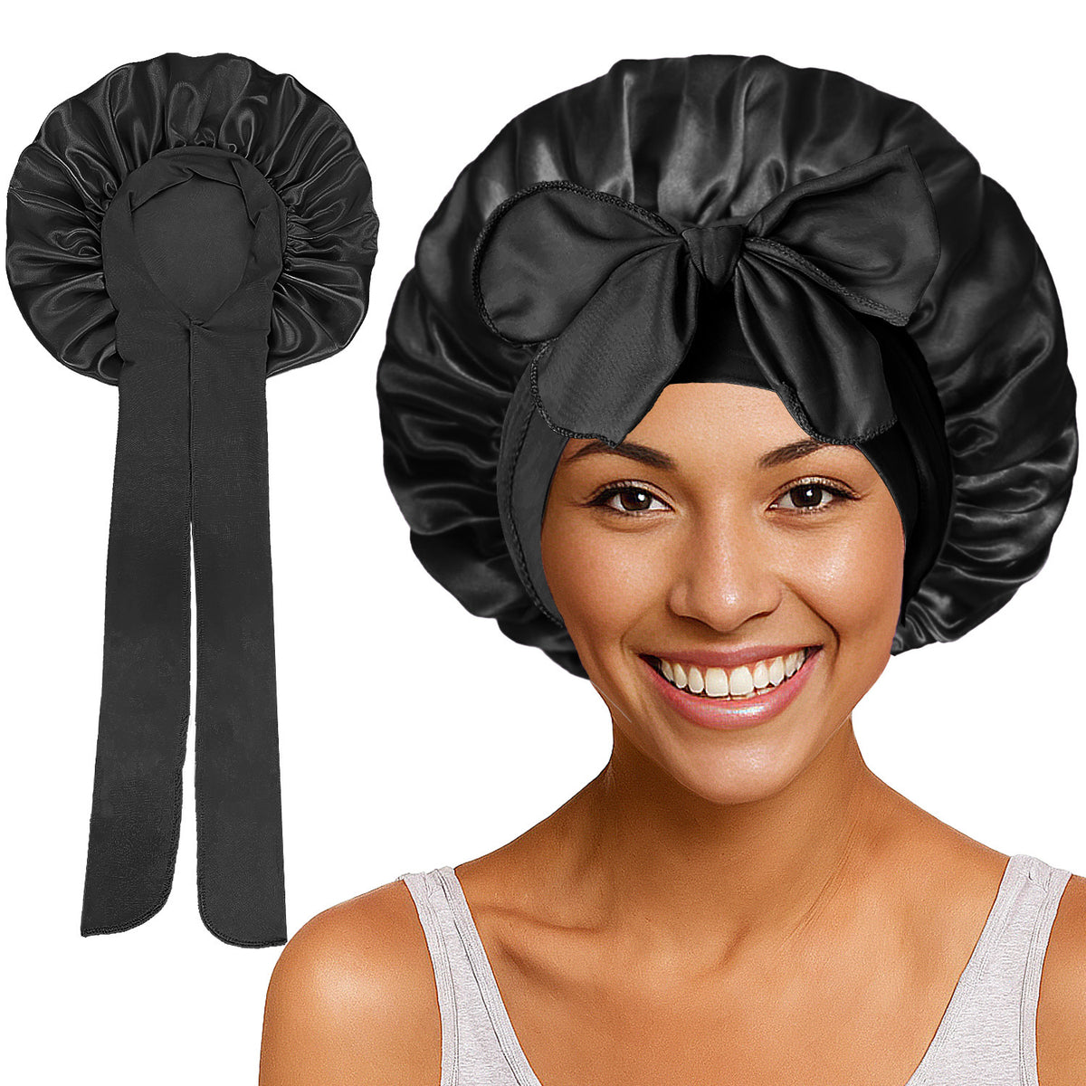 Satin Hair Haube