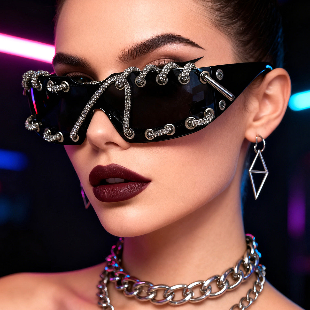 Damen Sonnenbrille mit einzigartigem Schnürdesign Brehn