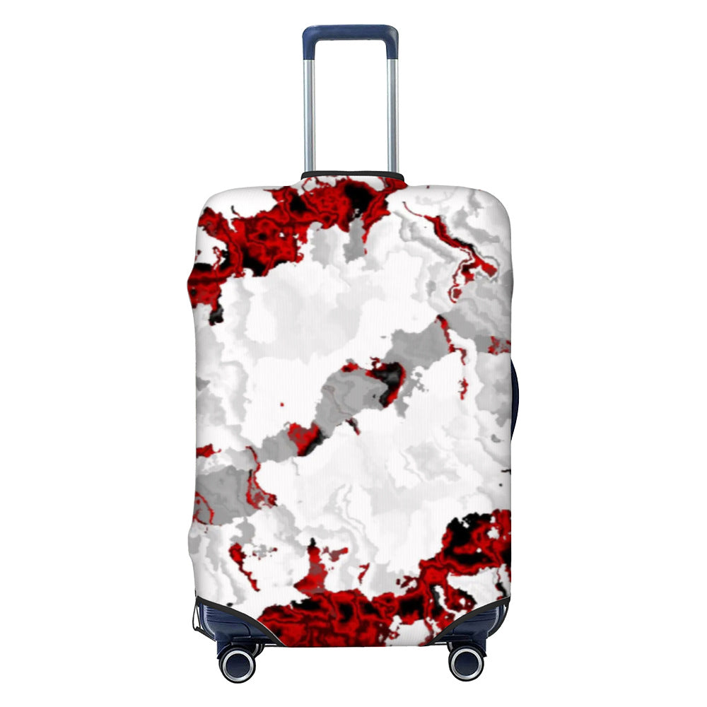 Unisex nan elastische Kofferschutzhülle mit geometrischem Motiv, dehnbarer Polyester-Spandex Bezug, Reißverschlussöffnung und rutschfester Innensicherung für Trolley Brehn