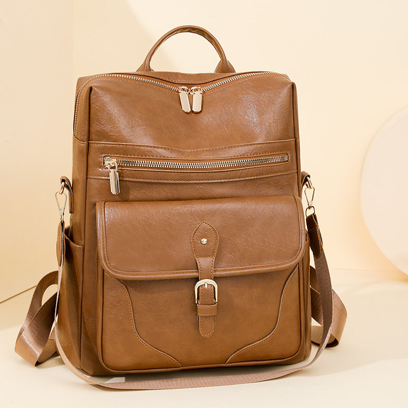 Vielseitiger Leder-Rucksack Brehn