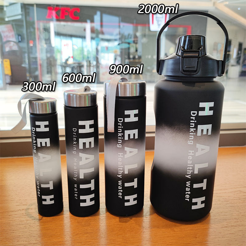 Damen isolierte Sporttrinkflasche mit ergonomischem Griff und auslaufsicherem Deckel Brehn