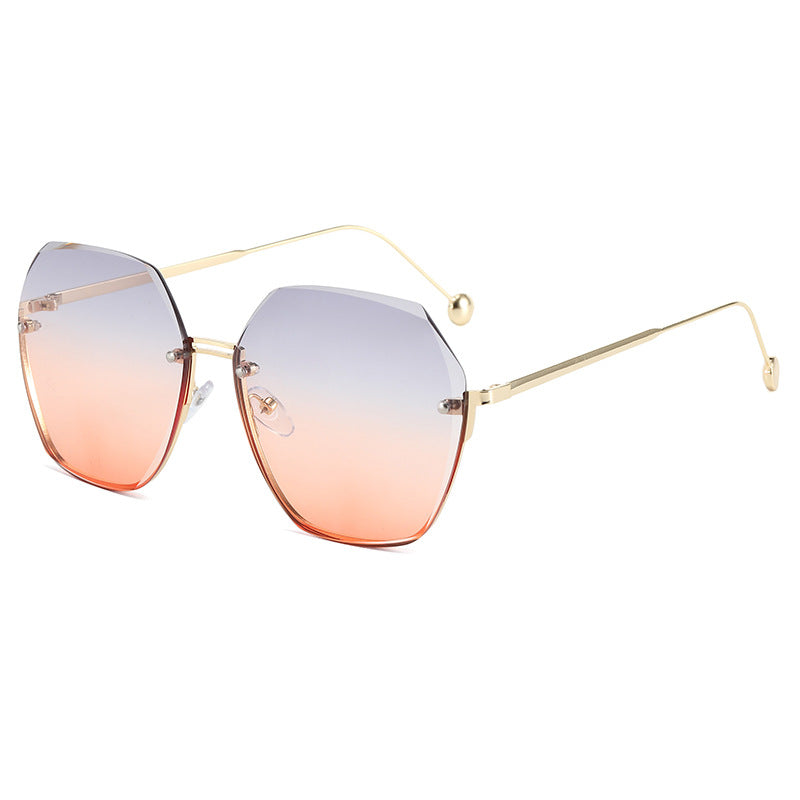Damen oversized Sonnenbrille im modernen Hexagon-Stil Brehn