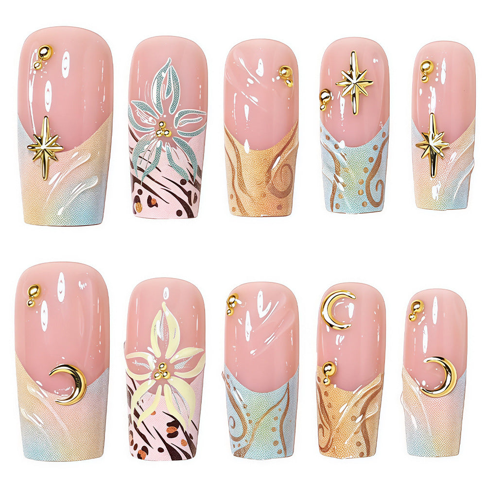 Elegantes Press-On Nagelkunst-Set Brehn