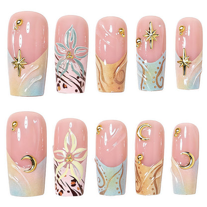 Elegantes Press-On Nagelkunst-Set Brehn