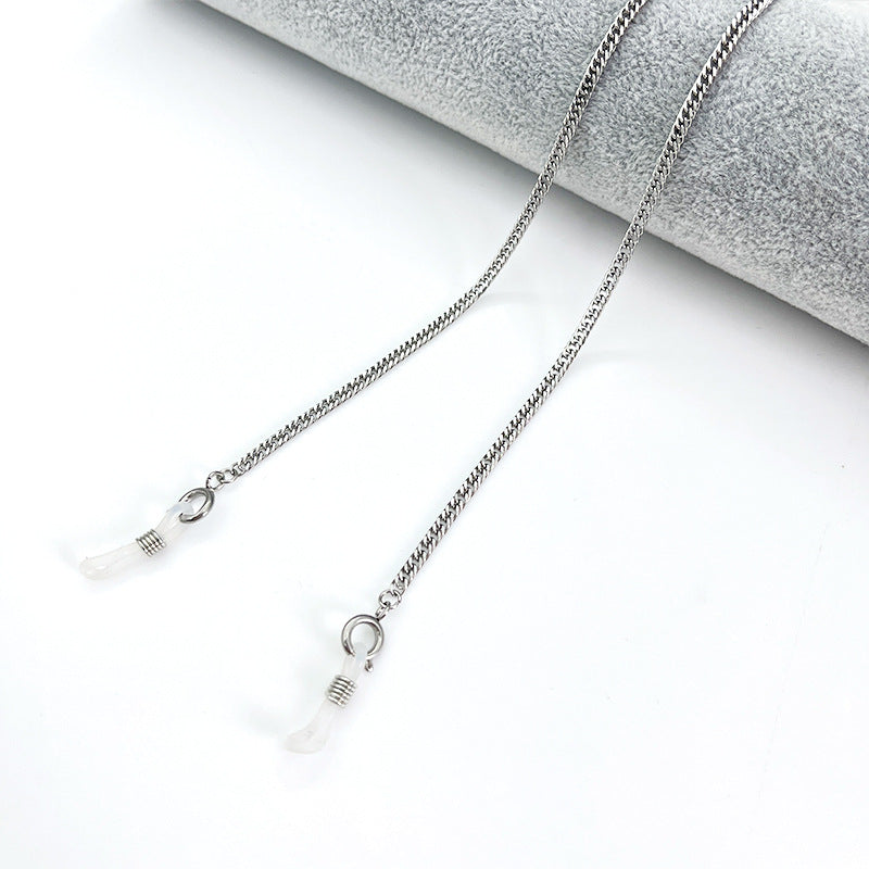 Metallic Brillen Kette Brehn