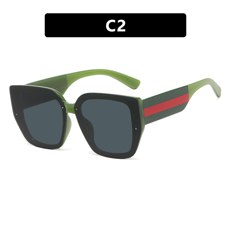 Damen oversized Sonnenbrille mit modischem Rahmen und UV-Schutz Brehn