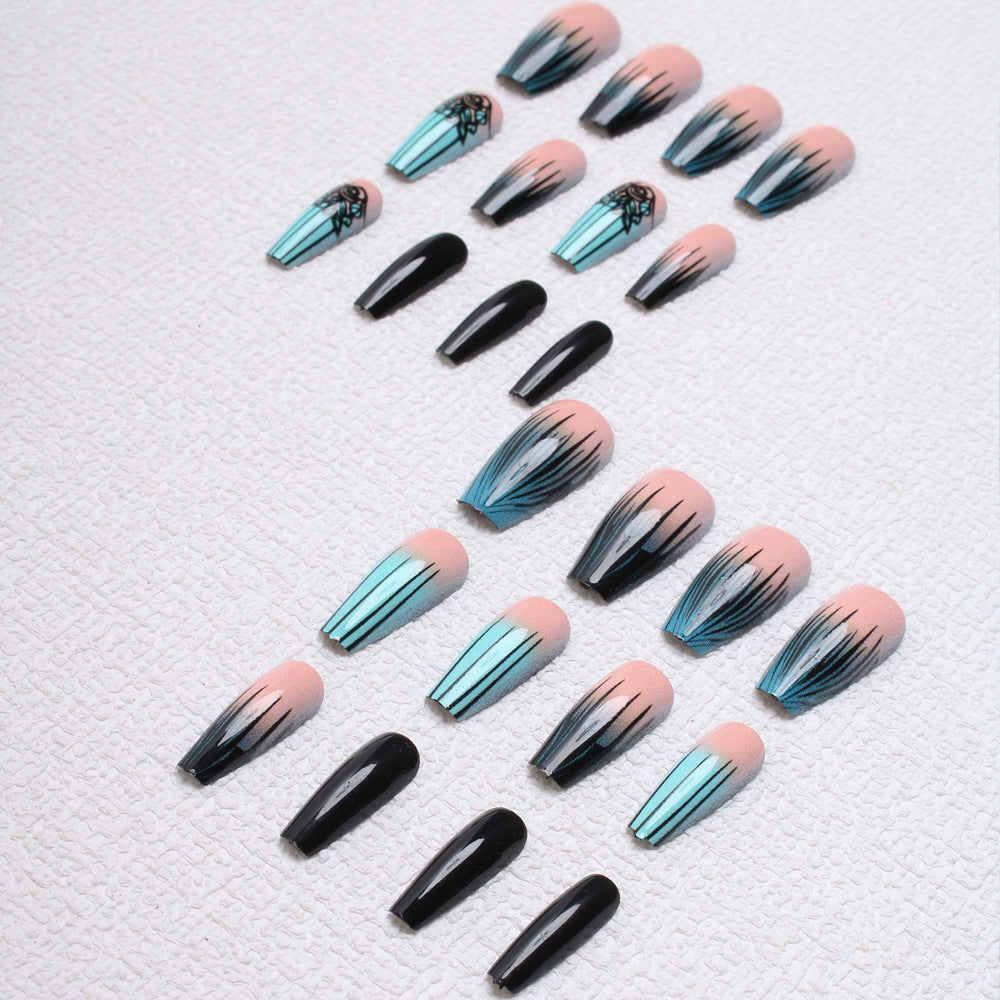 Ombre-Gradient-Nagelkunstverlängerungen Brehn
