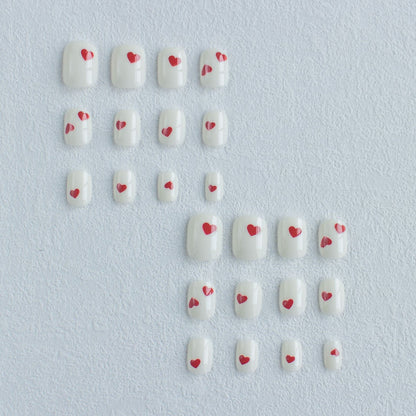 Künstlerisches Herzdesign Nagelkunstset